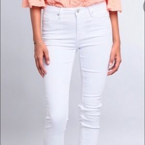 American Eagle White Skinny Jeans
